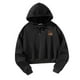 thumbnail image 5 of Sudaderas con capucha con cordón, sudaderas con capucha para mujer, estampado de palabras de amor, ropa negra para mujer con corte holgado para ir de XL, 5 of 8