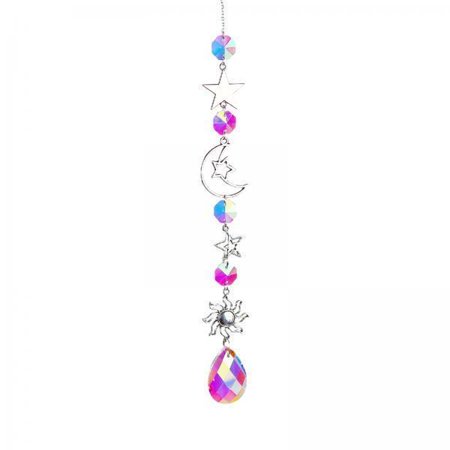 

2x Chandelier Wind Chimes Shape Clear Crystal s Balls Beads Hanging Pendant