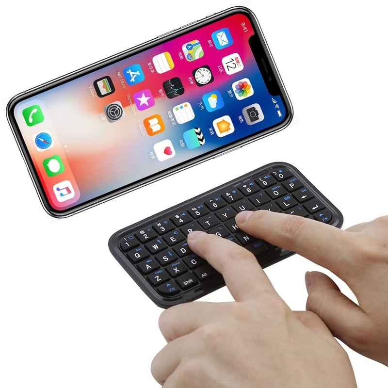 Wireless Bluetooth 3.0 Keyboard Rechargeable Type-C Port Mini Slim Travel Size Keypad 49 Keys Keyboard for Tablets Smartphone
