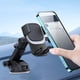 thumbnail image 4 of Soporte universal para teléfono de coche - salpicadero y soporte parabrisas con giro de 360° para teléfonos de 4,7-7 pulgadas, operación segura con una sola mano, acceso al puerto de carga, plata, 4 of 6