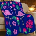 thumbnail image 2 of Pink Flamingo Blanket Flamingo Gifts for Women Soft Cozy Fuzzy Plush Flamingo Throw Bed Blanket Flamingo Decor Gifts for Girls Boys Kids 50"X60", 2 of 6