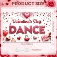 thumbnail image 2 of Red Theme Valentine's Banner Heart Shape Love Display Rose Decor Romantic Heart Backdrop for Valentine's Party Romantic Date Anniversary Celebration, 2 of 9