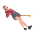 thumbnail image 5 of PAMINGONO Miniature Baseball Girl Figurine for Home Decor Multi Plastic Model Inspires Creativity Compact Size, 5 of 6