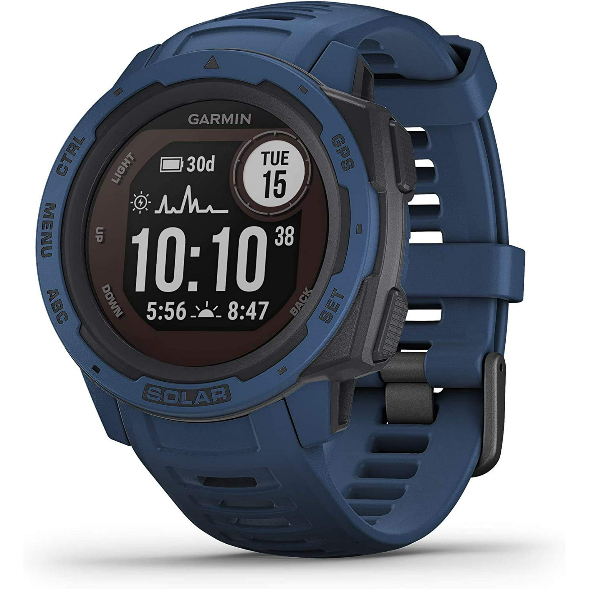 Garmin Instinct Solar, Solar-powered Rugged Outdoor Smartwatch