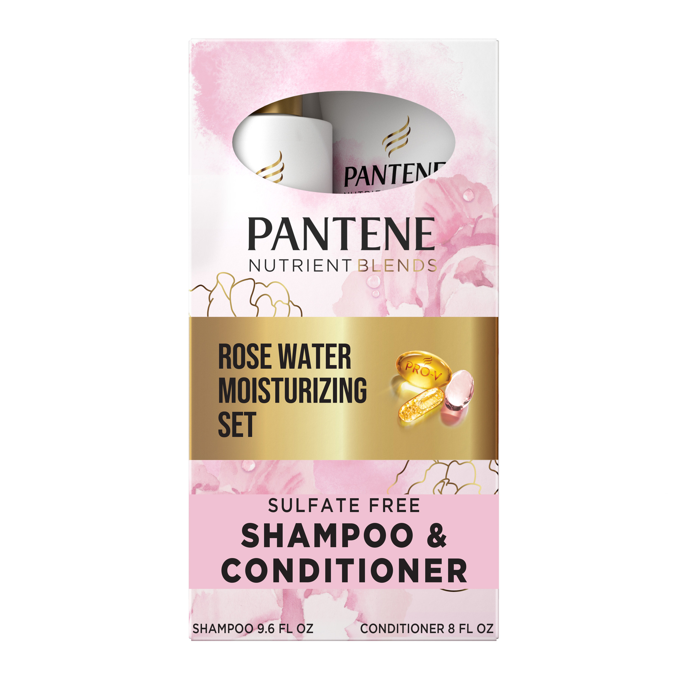 Pantene Nutrient Blends Rose Water Shampoo & Conditioner Set photo 1