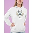 thumbnail image 2 of Wild Butterflies And Daisies Hoodie Women -Image by Shutterstock, Female 4X-Large, 2 of 4