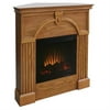 Duncan Gel Fuel Corner Fireplace, Golden Oak