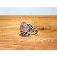 thumbnail image 6 of Heaven Crafts Natural Rose Quartz Ring Pink Gemstone 925 Silver Jewelry Minimalist Design Dainty Ring For Her, 6 of 6