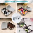 thumbnail image 3 of Monstrate Caja de almacenamiento con brillo metálico de 2 piezas, línea y no deformable para el hogar y el hotel Juegos de accesorios de baño, 3 of 6