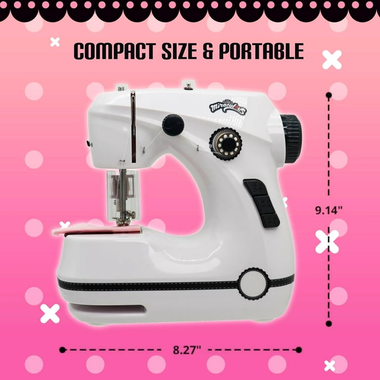 Mini Sewing Machine, Portable Adjustable 2-Speed Double Thread Sewing –  Oberon Distribution