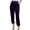 Purple, variant on XFLWAM Womens Elastic High Waist Gold Velvet Trousers Casual Baggy Sweatpants Comfort Lounge Joggers Pants with Pockets Black S
