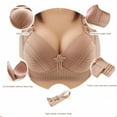 thumbnail image 3 of SMihono Fashion Push Up Bras for Womens Strappy Full Coverage Comfortable Plus Size Wirefree Bralettes Wireless Everyday Bra Khaki 36, 3 of 7