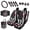American Flag Baseball, variant on Eheartsgir Lizard Floral Print 15 Pieces Car Seat Cover Full Set Car Interior Accessories Set with Steering Wheel Cover Car Trash Can Shoulder Pads Coaster Armrest Covers Keychain Universal Fit