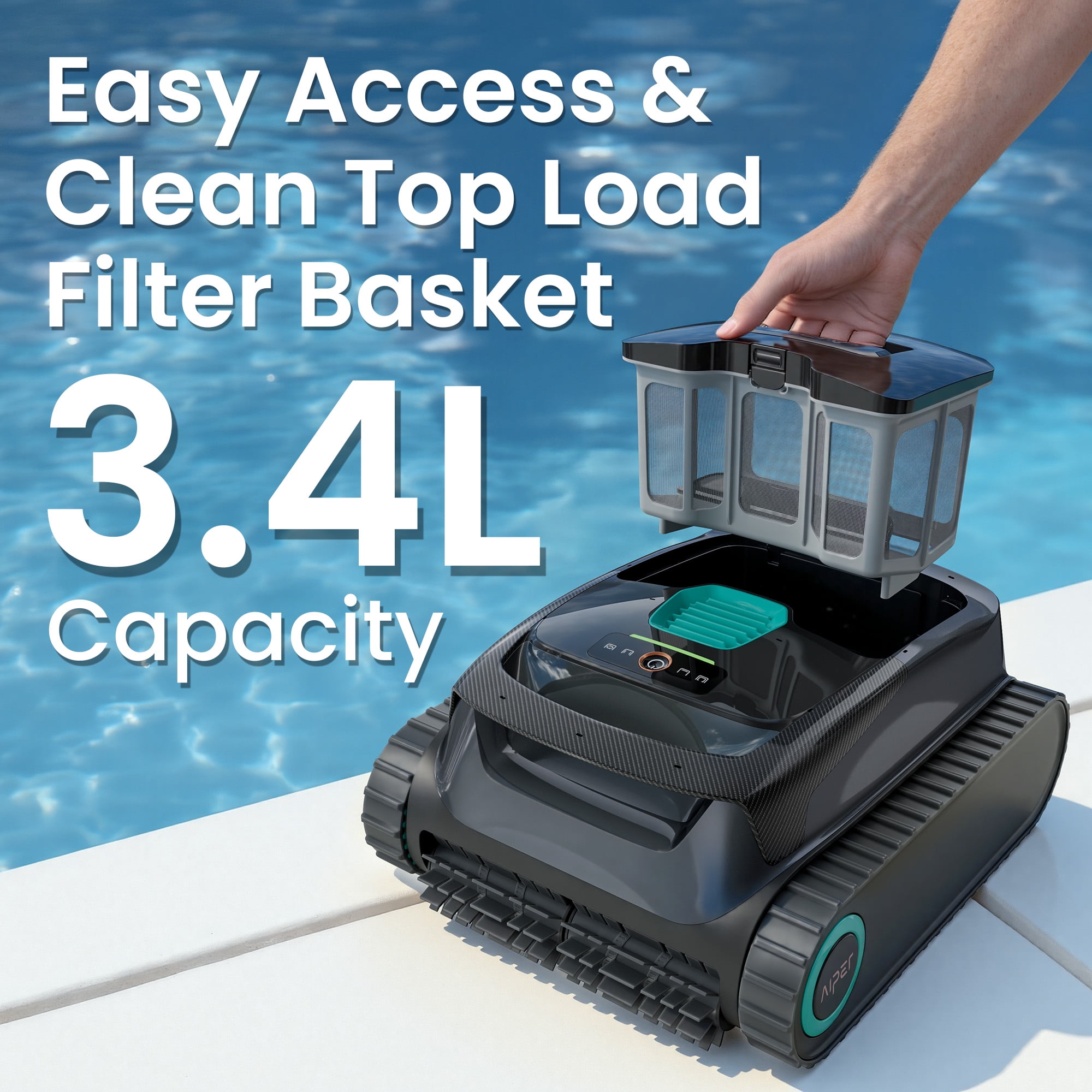 Aiper Scuba 1600W Cordless Robotic Pool Cleaner for In-Ground and Above Ground Pools