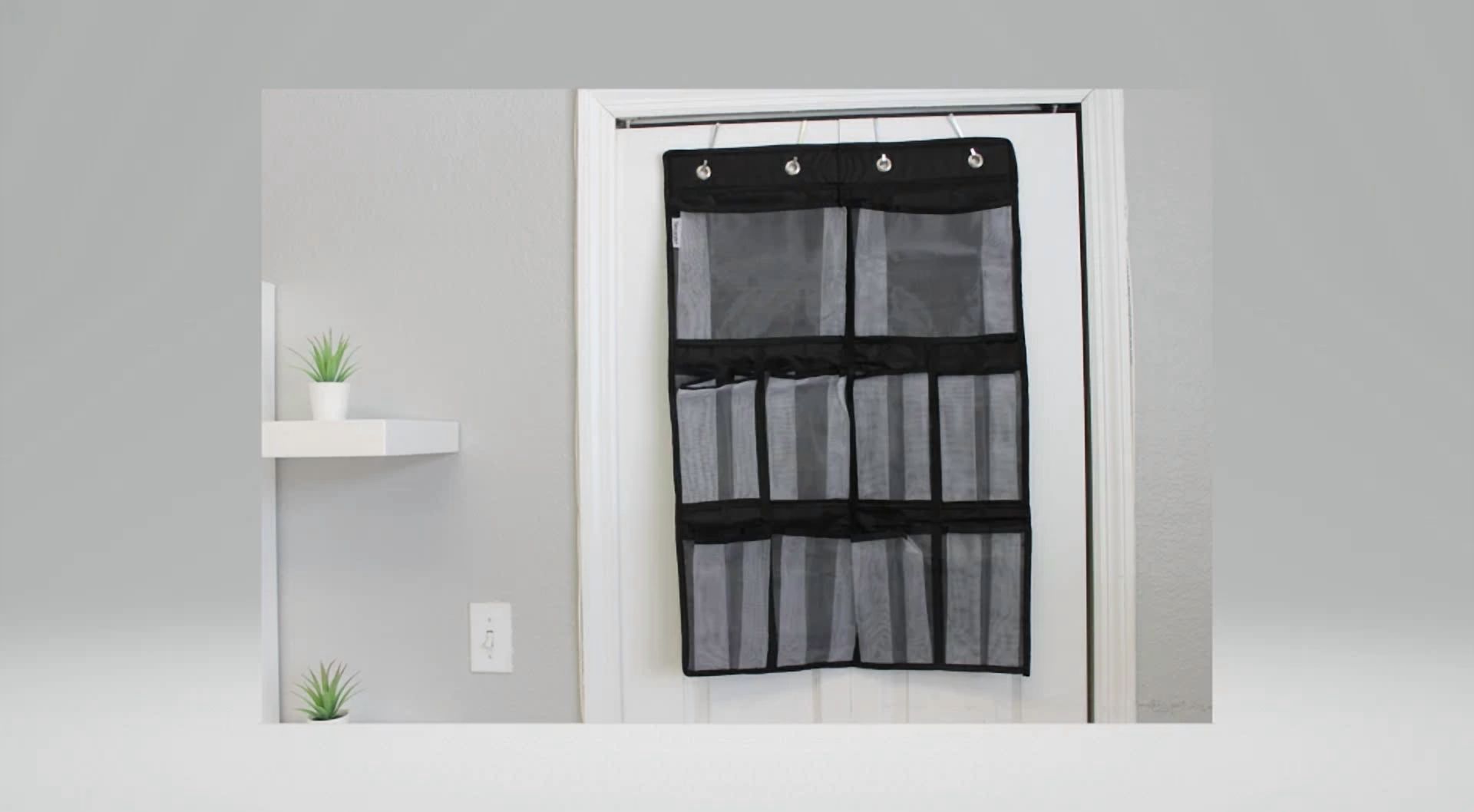 CRESTIN- Over The Door Shoe Organizer Rack Hanging Storage Holder Hanger Bag Closet