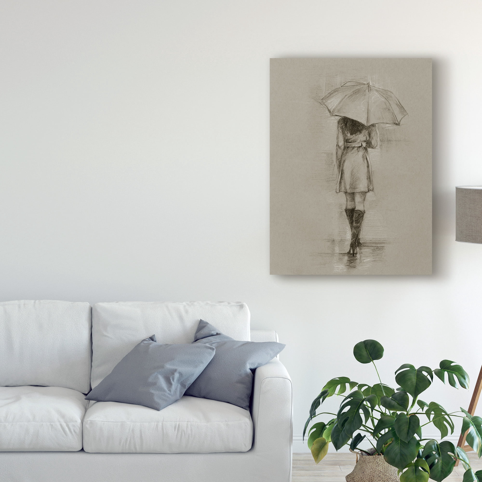 Trademark Fine Art 'Rainy Day Rendezvous I' Canvas Art by Ethan Harper