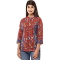 thumbnail image 2 of Vihaan IMPEX Multicolor Floral Printed Hot Top Casual Kurti for Women Shirt, 2 of 5
