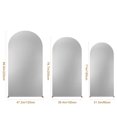 thumbnail image 5 of Wedding Arch Backdrop Cover, Stretchy Spandex Wall Arch Covers Fitted Glitter Round Top Chiara Backdrop Covering for Wedding Birthday Party Baby Shower Ceremony Banquet Decoration, 5 of 9