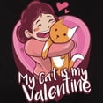 thumbnail image 3 of CafePress - My Cat Is My Valentine T Shirt - Women's Traditional Fit Dark T-Shirt, 3 of 4