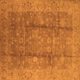 thumbnail image 1 of Ahgly Company Indoor Square Oriental Orange Industrial Area Rugs, 5' Square, 1 of 4