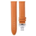 thumbnail image 2 of 20MM SMOOTH LEATHER WATCH BAND STRAP CLASPFOR OMEGA SEAMASTER PLANET ORANGE WS, 2 of 2