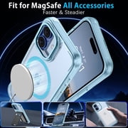 BENTOBEN Iphone 17 Case with Magnetic 6.3 Clear Tpu Pc Anti Slip Full Protective Case, Precision Cut Magnetic Phone Case, Strong Magnetic Suction Case for Iphone 17