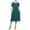Alpine Green Rectangle, variant on Womens Petites Chiffon Knee-Length Midi Dress
