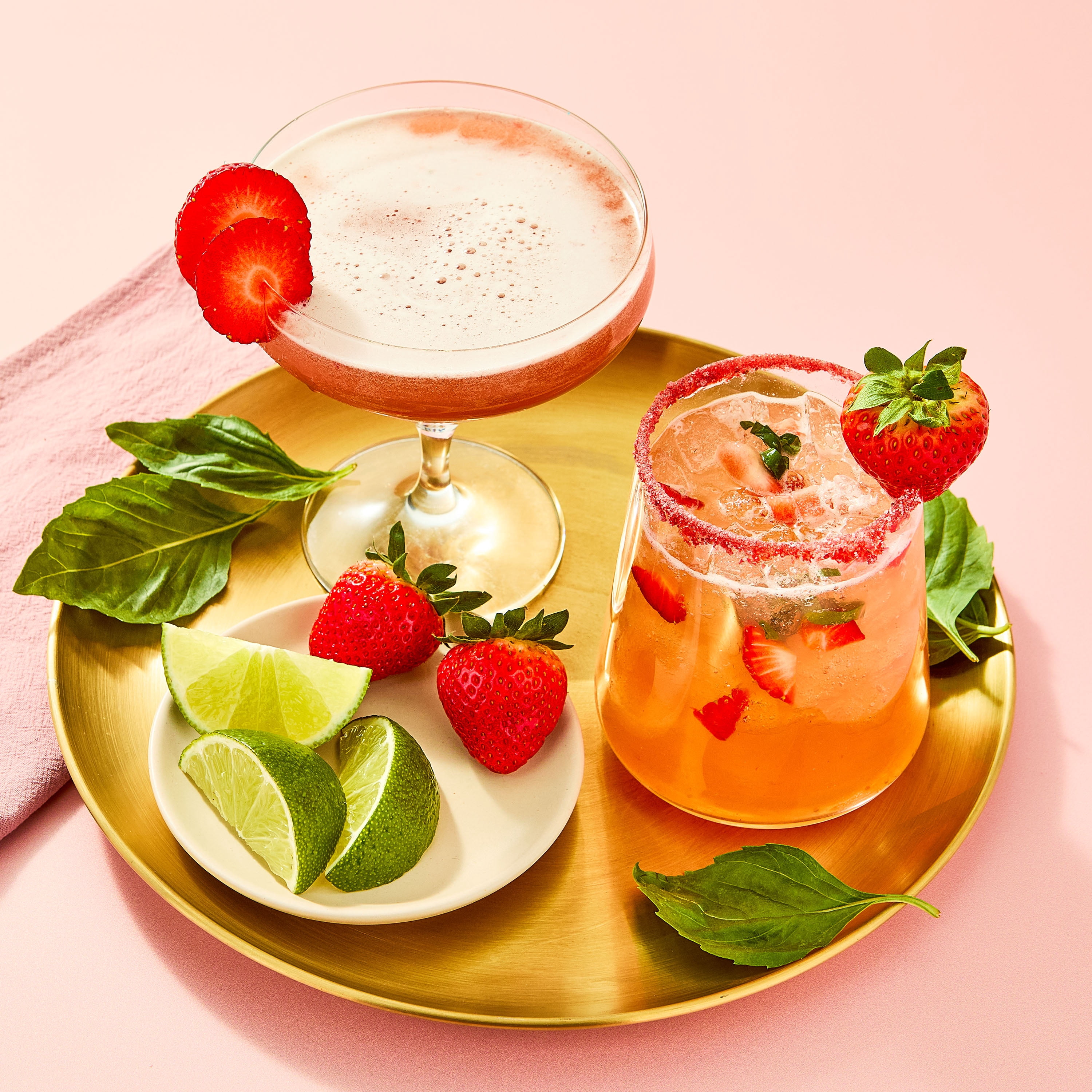 bettergoods Strawberry Basil Gimlet Mixer, 25.4 fl oz (Glass Bottle)