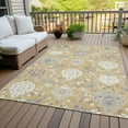 thumbnail image 6 of Addison Rugs Chantille Indoor/Outdoor Transitional Geometric, Abstract Gold Washable Rectangle Rug, 5' x 7'6", 6 of 6