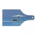 thumbnail image 1 of Seaside Cutting Board, Beach Chairs and Umbrella on a Island in the Middle of Ocean Seascape Picture, Tempered Glass Cutting and Serving Board, Wine Bottle Shape, Blue and Beige, by Ambesonne, 1 of 1