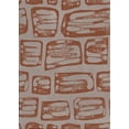 thumbnail image 1 of Ahgly Company Machine Washable Indoor Rectangle Transitional Tan Brown Area Rugs, 9' x 12', 1 of 7