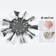 thumbnail image 5 of 3 Piezas Nail Art Edge Rea para Uñas de Acrílico Francés Modelado Herramienta de Diferentes Tamaños Sunnimix Corte de línea de sonrisa de uñas francés, 5 of 7