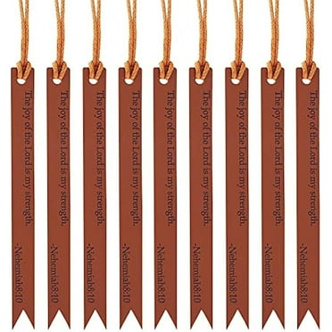 12 PCS Christian Leather Bookmark Bible Bookmarks Faux Leather Bible Quote Bookmarks Inspirational Christian Bookmarks