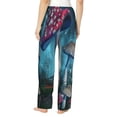 thumbnail image 3 of Haiem Fantasy Mushrooms Women's Pajama Pants Ultra Lightweight Pjs Bottoms Sleepwear Bottom Pants With Pocket Drawstring-Small, 3 of 9