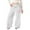 White, variant on MUXiin Girls Sweatpants Bow Baggy Y2k Parachute Track Pants Elastic Waist Athletic Joggers Open Bottom Fashion Sweat Pants with Pockets Preppy Kids Clothes Size
