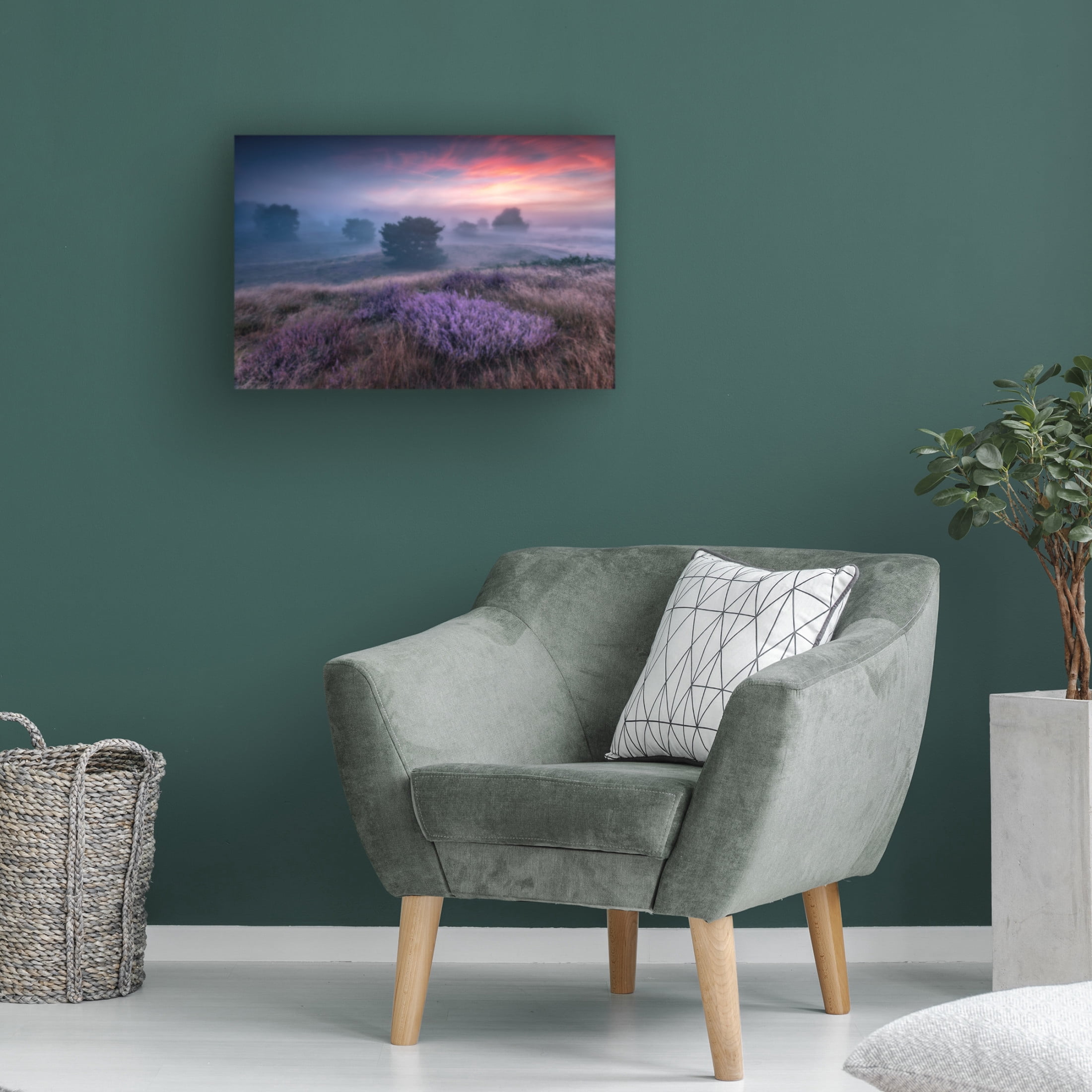 Canvas Wall Art - Adam Pachula 'Qthe Colors Of Heatherq' Wall Art for Living Room, Bedroom, or Office D?cor by Trademark Fine Art - 32 x 22 Inches
