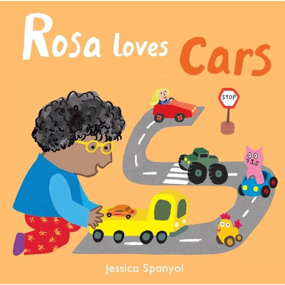 All about Rosa Rosa Loves Cars, (Board Book)
