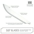 thumbnail image 3 of Outdoor Edge Razor Series Knife Replacement Blades 3.5" Drop Point 420J2 Stainless Steel 24PK, 3 of 4