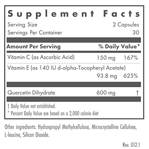 NutriCology Quercetin 300 - 60 Capsules