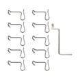 thumbnail image 1 of veasfak 10 Pcs Outil de Serrage de Fil de Clôture Serrage Rapide Résistant à la Rouille 10 Pcs et 1 Clé, 1 of 9