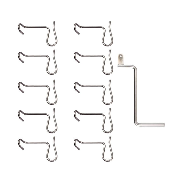 veasfak 10 Pieces Fence Wire Tightener Tool Fast Tighting Rust Resistant Barb Wire Fence 10pcs and 1 wrench