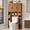 Light Walnut, variant on Vabches 67" Over The Toilet Storage Cabinet with Adjustable Shelf and Paper Holder, Freestanding Bathroom Storage Organizer with Open Storage Shelf