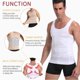 thumbnail image 4 of Camisas de compresión para hombre, moldeador de cuerpo, camiseta interior adelgazante para ginecomastia, entrenador de cintura sin costuras, faja para perder peso muscular y vientre, 4 of 5