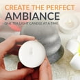 thumbnail image 6 of PAMI Unscented Tealight Candles Long-Lasting Paraffin Tea Lights Tea Candles, White 50-Pack, 6 of 7