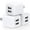 White, variant on AndHot 3 Pack USB Charger Block, 2.1A Dual Port Wall Charger Adapter Plug Power Adapter Power Base Charger Station Charging Brick Box Fast Charger Block Compatible for iPhone Android, White