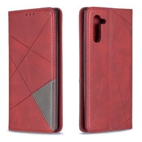 Galaxy Note 10 Case Wallet, Allytech Folio Flip Magnetic Slim Full Protective Shockproof Cards Slots Kickstand Wallet Cases Covers for Samsung Galaxy Note 10, Red