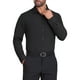 thumbnail image 4 of CAMISA DE NEGOCIO DE MANGA LARGA Y AJUSTE ELÁSTICO PARA HOMBRES INSPIRE CHIC, COLOR SÓLIDO, NEGRO, 4 of 5
