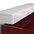 thumbnail image 4 of Regency Legacy Single Pedestal Reception Desk with White Transaction Top- Mahogany, 4 of 8