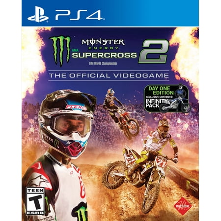 Monster Energy Supercross 2 - The Official Videogame 2 Day One Edition, Milestone, PlayStation 4, (Best Ps4 Game Deals Cyber Monday)