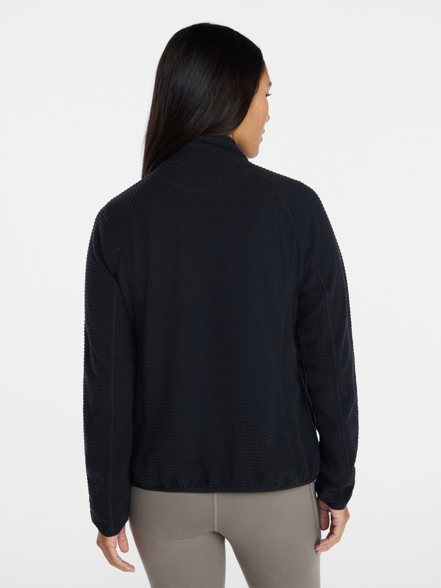 Ozark Trail Women's and Women's Plus Mock Neck Fleece Jacket, Sizes XS-2X